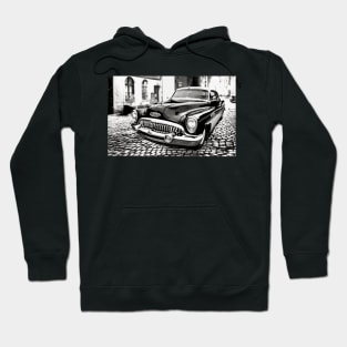 1953 Buick Super Riviera B/W Hoodie